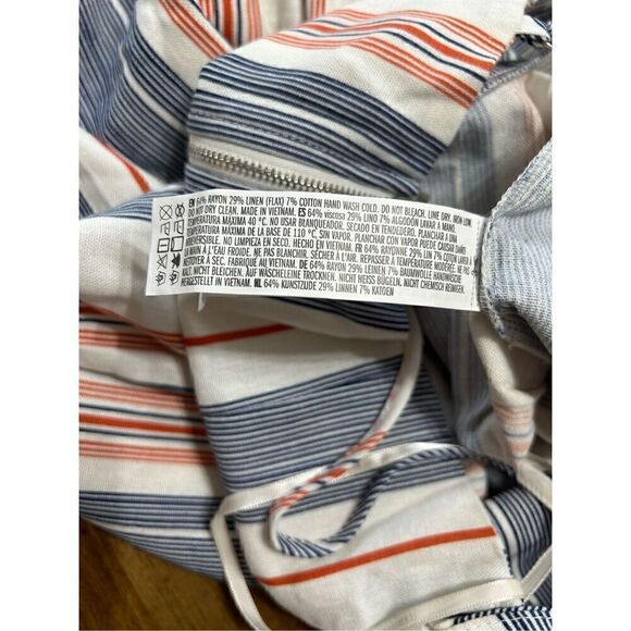 Forever 21 Striped Tie Front Women’s Cropped Wide Leg Romper/Jumpsuit - Picture 7 of 12